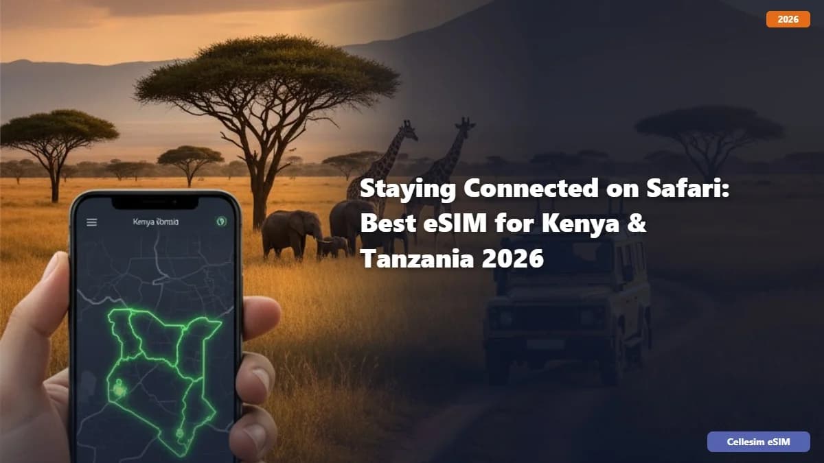 Staying Connected on Safari: Best eSIM for Kenya & Tanzania 2026