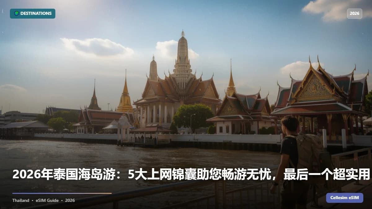2026年泰国海岛游:5大上网锦囊助您畅游无忧,最后一个超实用!