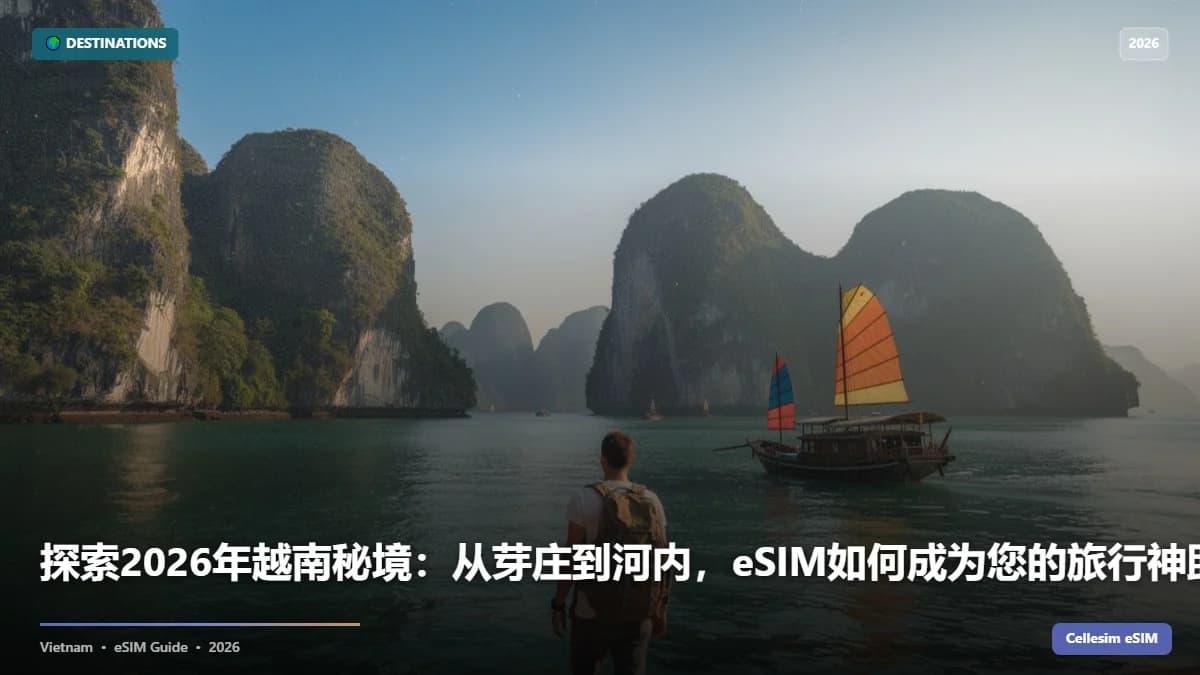 探索2026年越南秘境:从芽庄到河内,eSIM如何成为您的旅行神助攻?