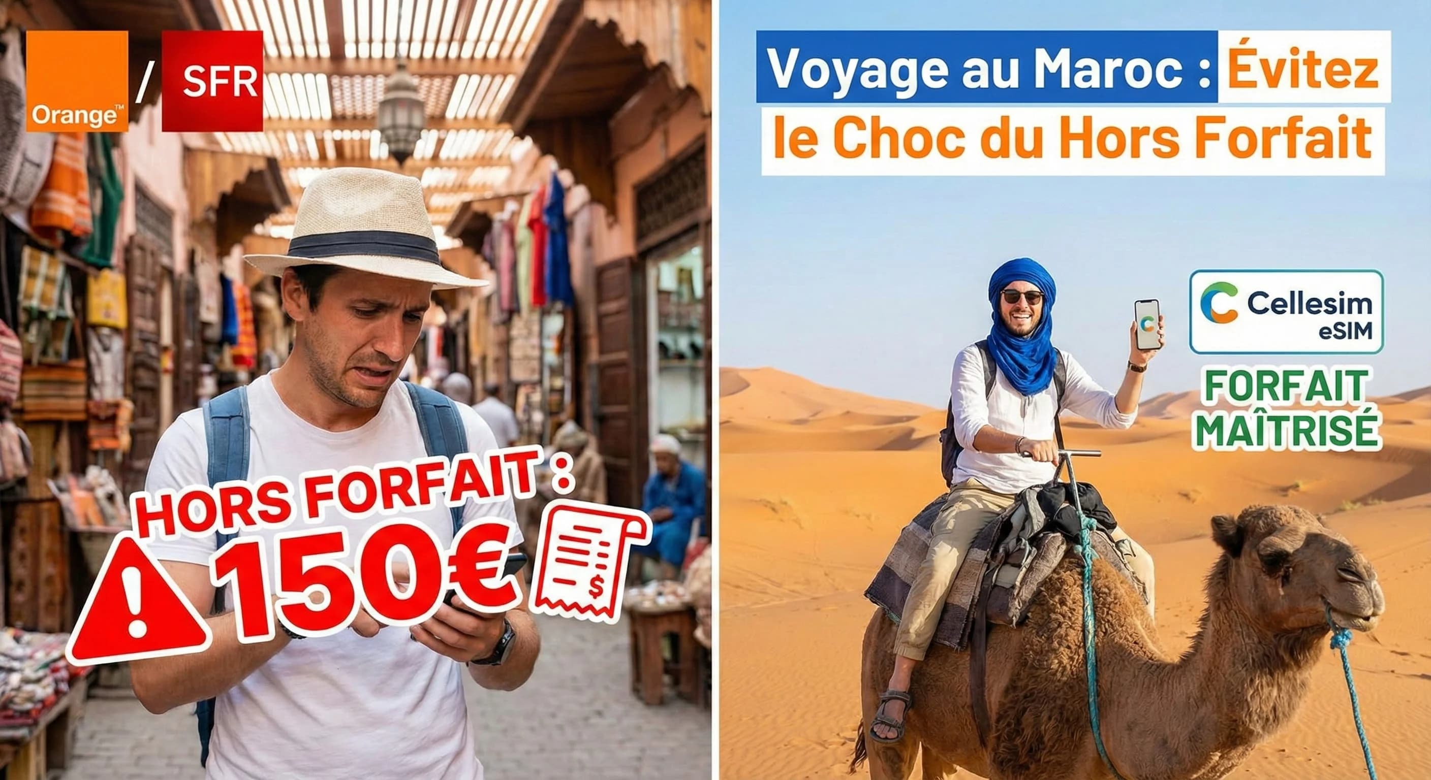 Voyage au Maroc : Évitez le Choc du Hors Forfait (Orange/SFR)