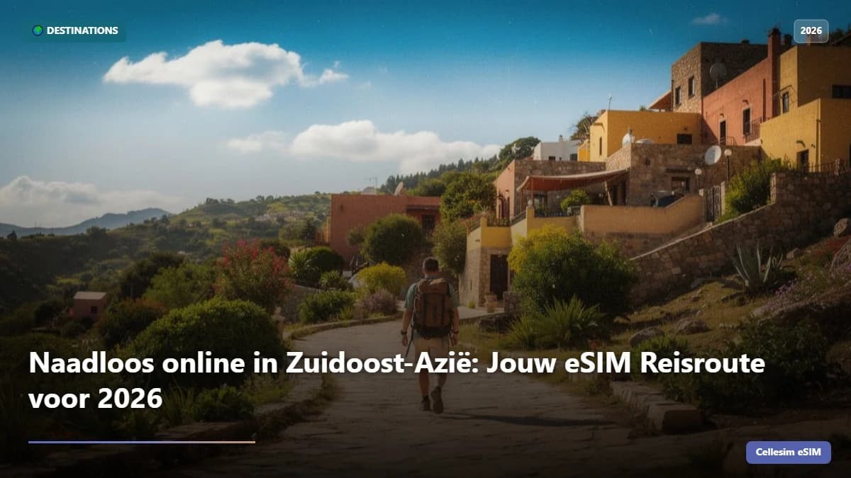 Naadloos online in Zuidoost-Azië: Jouw eSIM Reisroute voor 2026