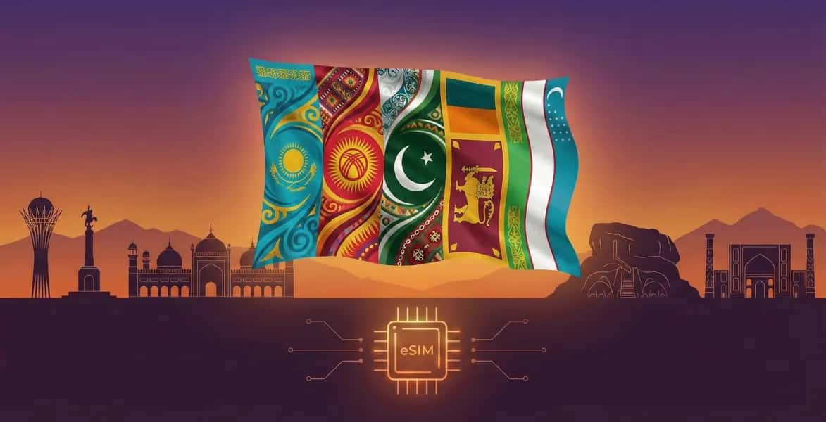 Central Asia (5 Countries), Cellesim eSIM